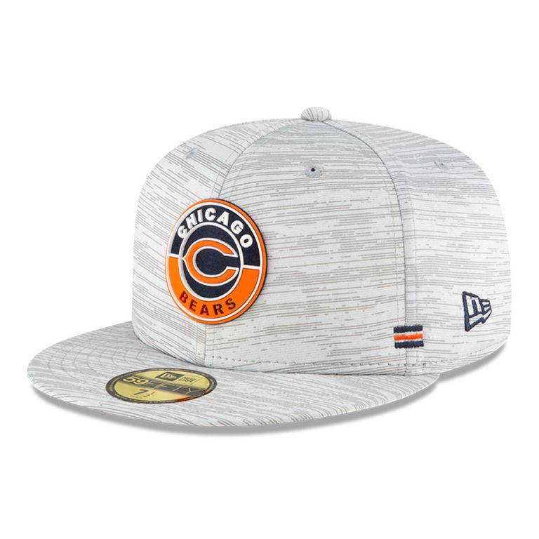 Gorras New Era 59fifty Grises - Chicago Bears Sideline 52430QCVS